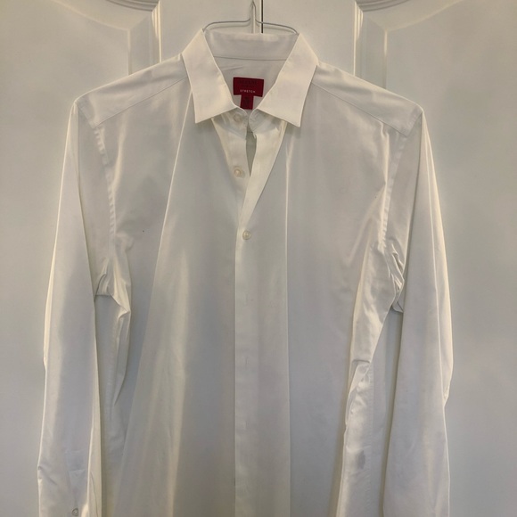 Alfani Stretch Slim fit White dress shirt - Picture 1 of 2